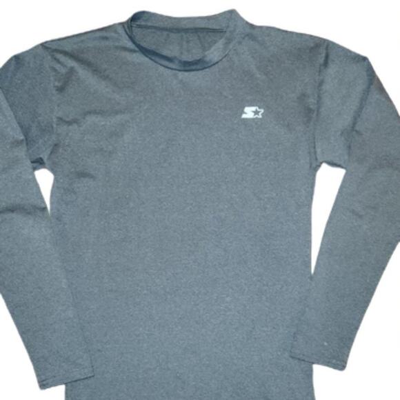 STARTER Tops - Starter Training Shirt Women's Size M Gray Long Sleeve Crew Neck Quick Dri Star